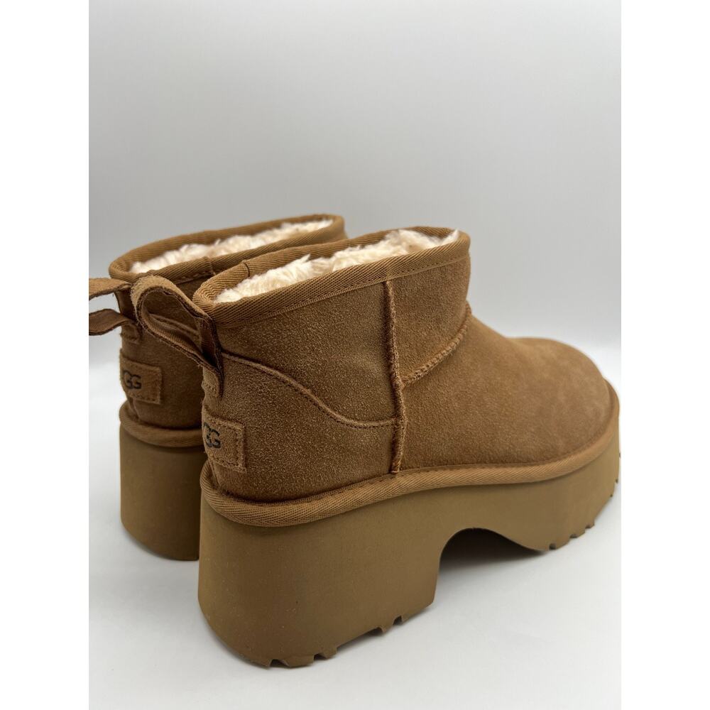 UGG Classic Ultra Mini New Heights Boot Chestnut 1158311 Women's Size 9 New - Picture 14 of 16